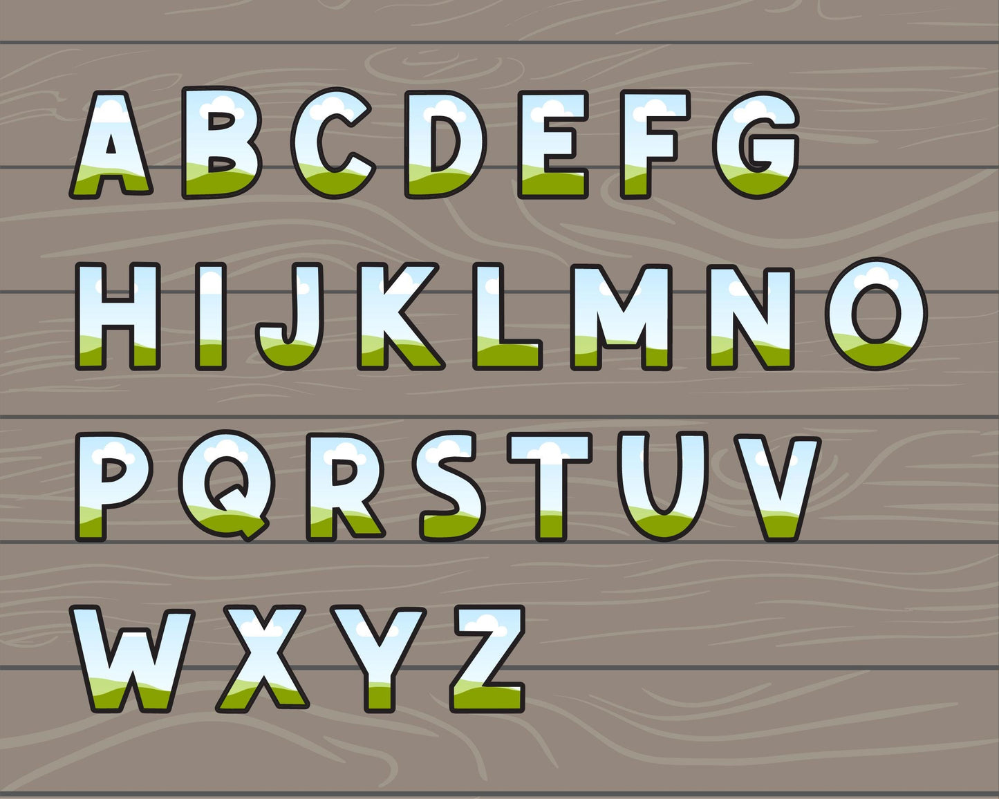 Design Your Own Canva Letters, Alphabet Canva Template, Drag and Drop, Canva Frames Bundle, Canva Letters & Numbers, Doodle Letters, #78
