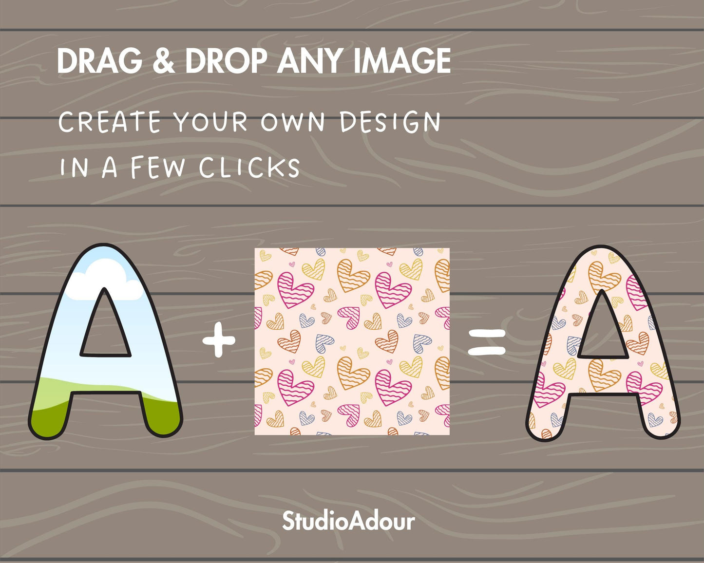 Design Your Own Doodle Letters on Canva, DIY Doodle Alphabet Canva Template, Drag and Drop, Editable Canva Alphabet, Canva Frames Bundle #79