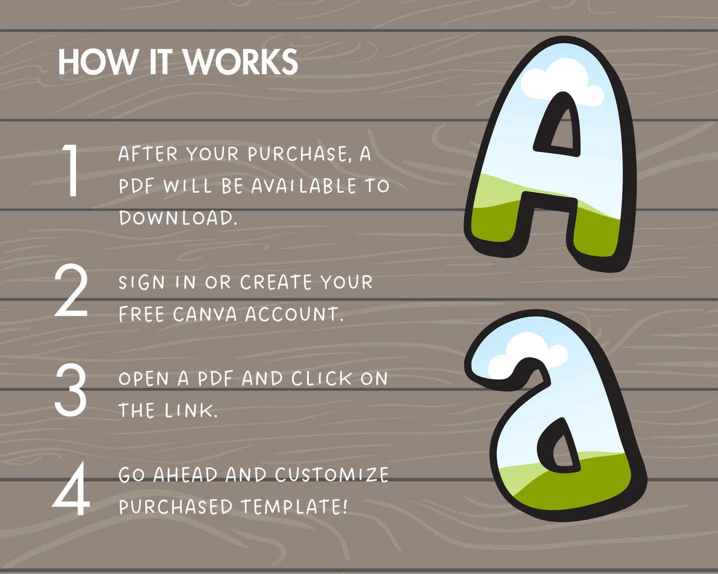 Design Your Own Doodle Letters on Canva, Doodle Alphabet Canva, Drag and Drop, Lowercase & Uppercase Canva Letters, Canva Frames Bundle #80