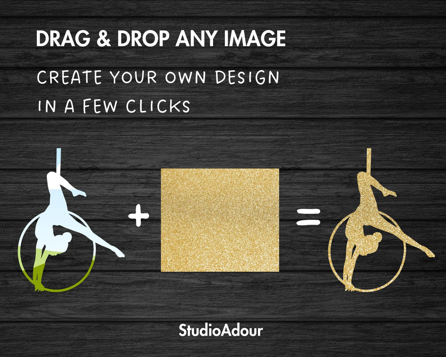 Design Your Own Aerial Hoop Canva Frame, Editable Acrobat Canva Template, Drag and Drop, Sublimation Design, Aerialist Shape, Circus Clipart