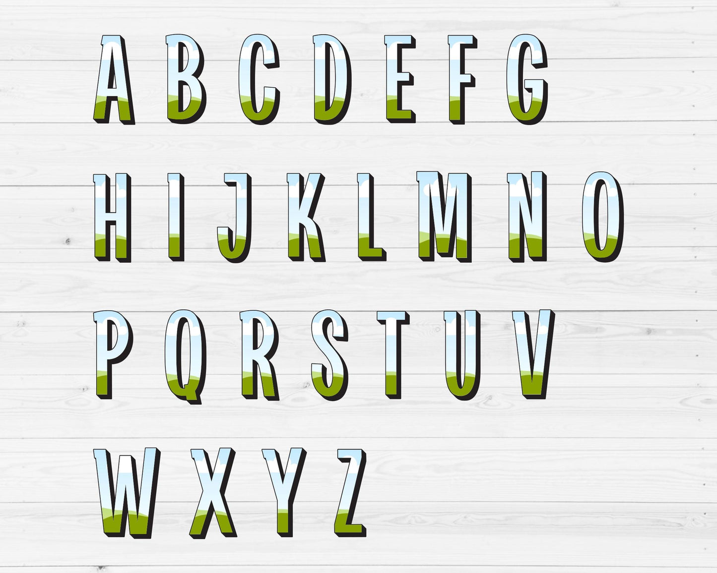 Design Your Own Doodle Letters on Canva, Doodle Alphabet Canva Template, Drag and Drop, Editable Canva Alphabet, Canva Frames Bundle