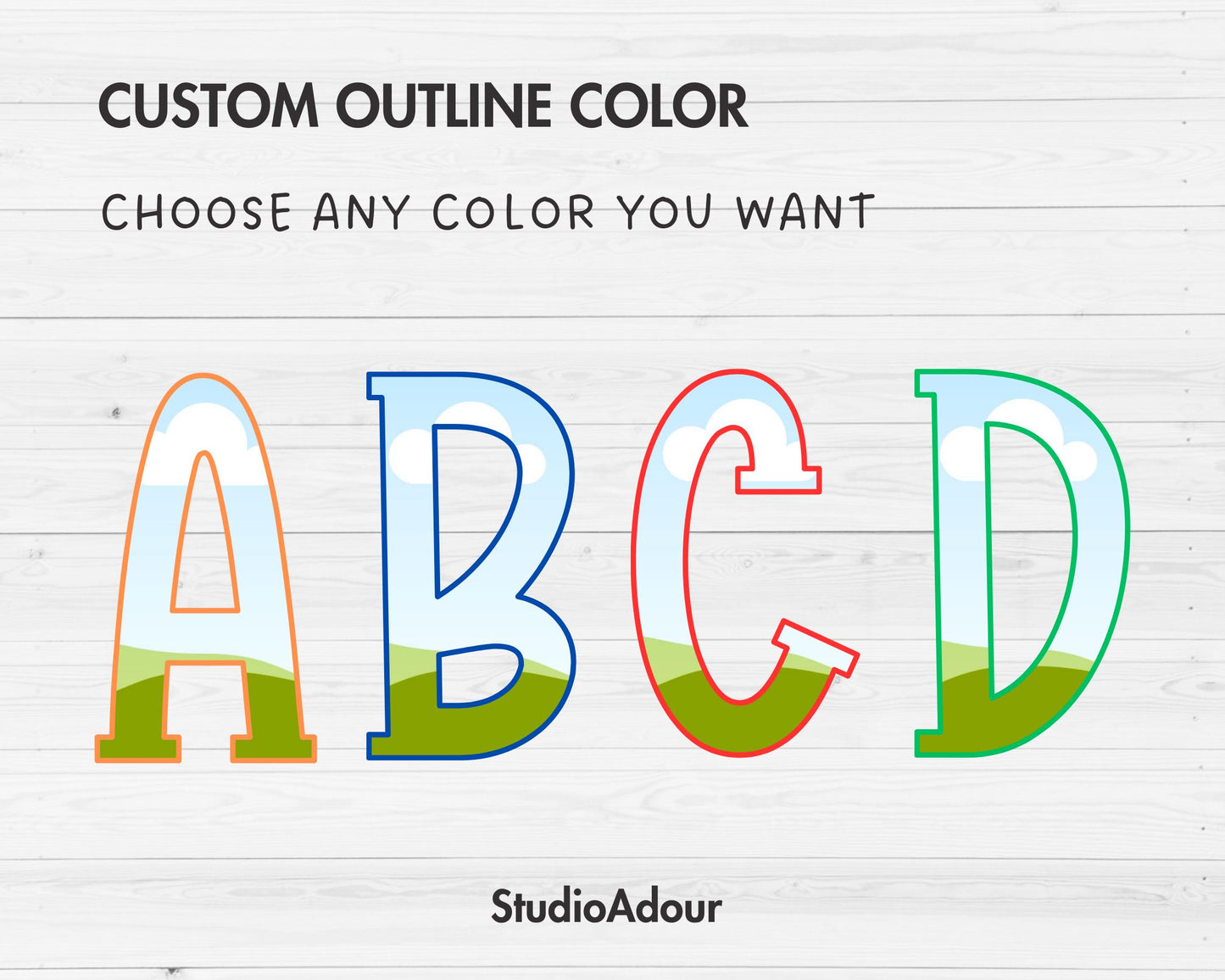 Design Your Own Vintage Doodle Letters on Canva, Retro Alphabet Canva, Drag and Drop, Editable Canva Letters PNG, Canva Frames Bundle #85