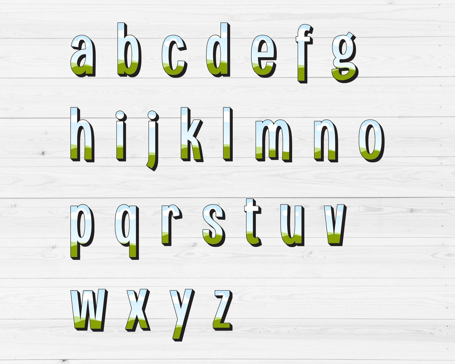 Design Your Own Doodle Letters on Canva, Doodle Alphabet Canva Template, Drag and Drop, Editable Canva Alphabet, Canva Frames Bundle