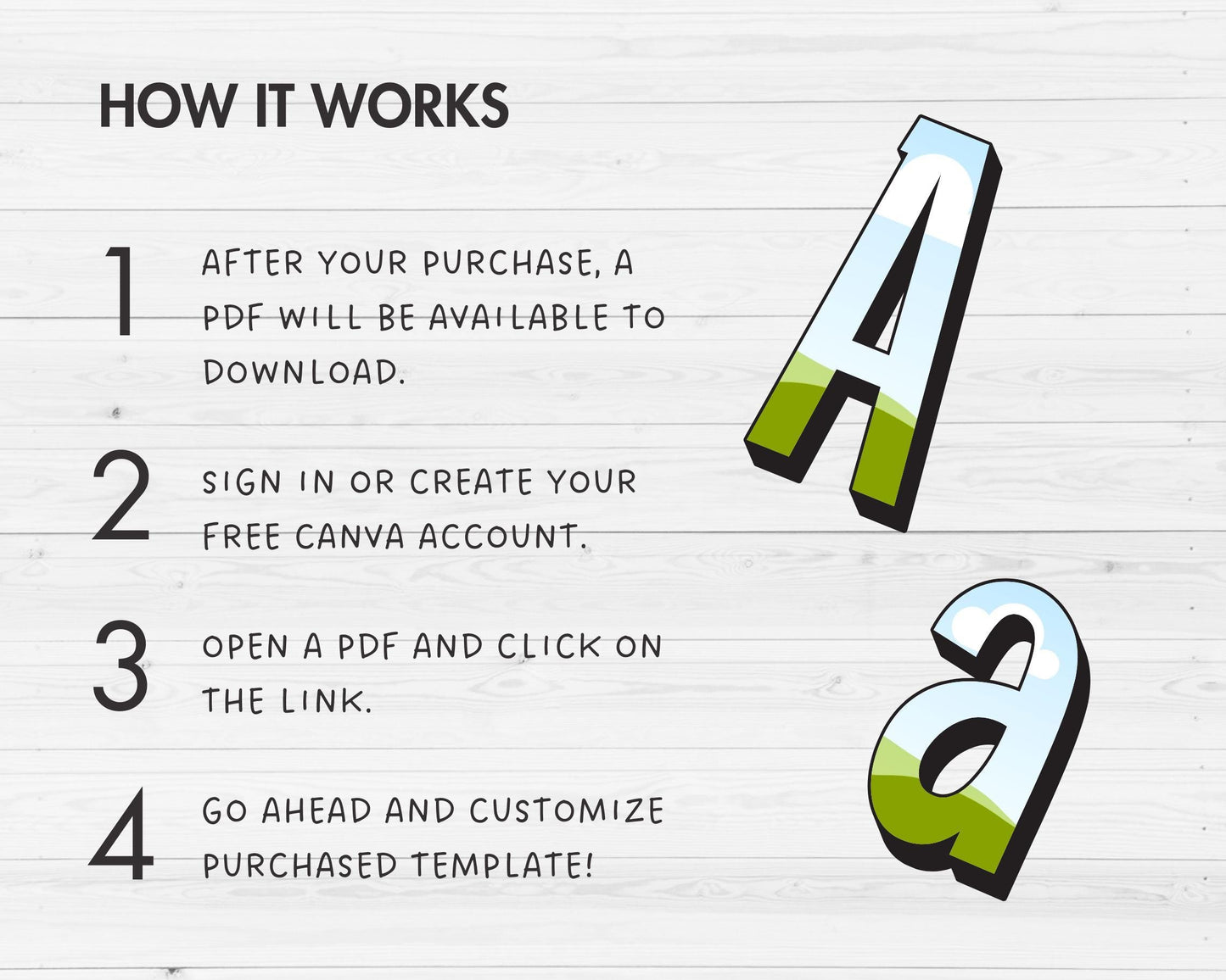 Design Your Own Doodle Letters on Canva, Doodle Alphabet Canva Template, Drag and Drop, Editable Canva Alphabet, Canva Frames Bundle