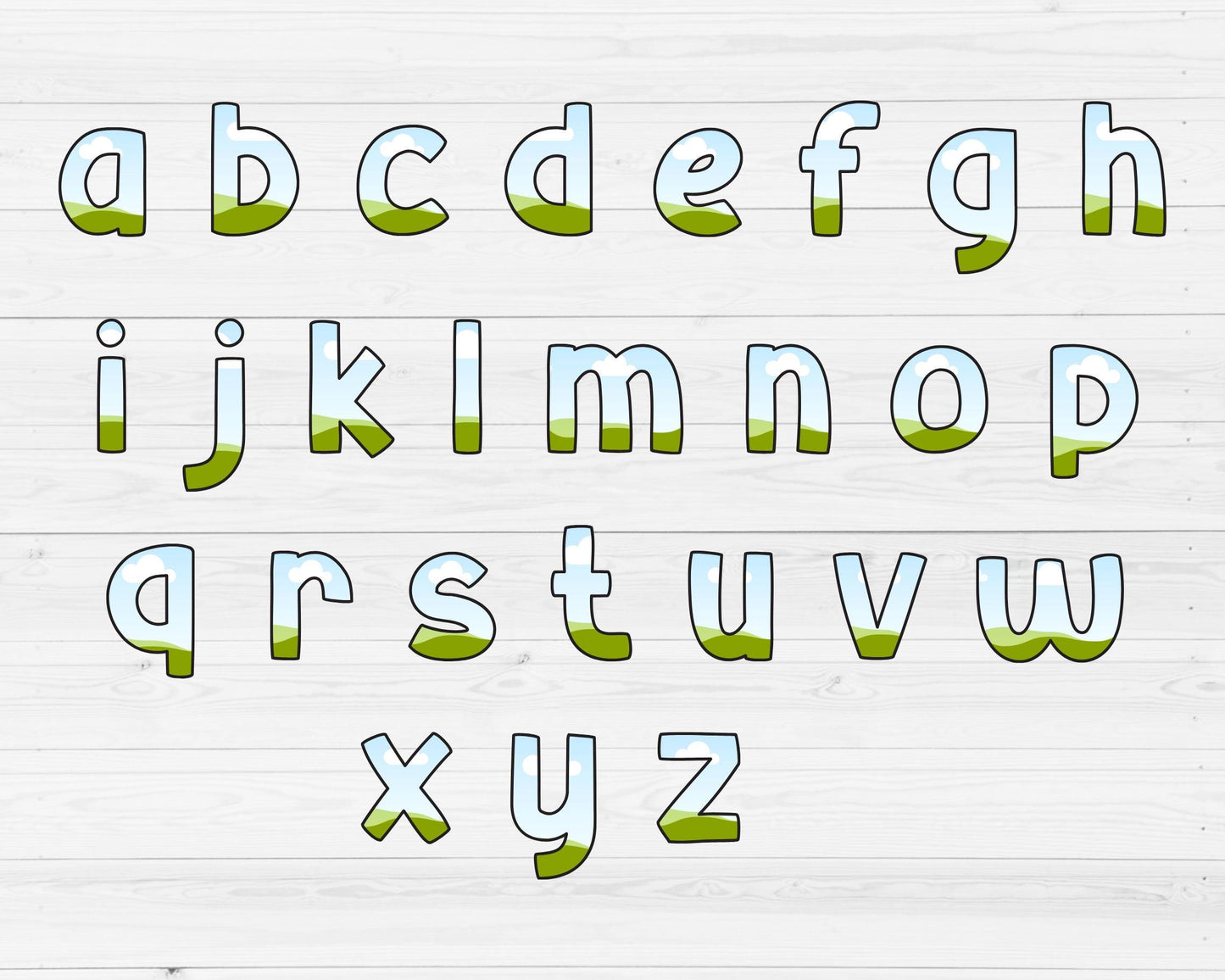 Fillable Doodle Letters Canva, Letters & Numbers, Letters Canva Template, Drag and Drop, Editable Canva Alphabet, Uppercase and Lowercase 91
