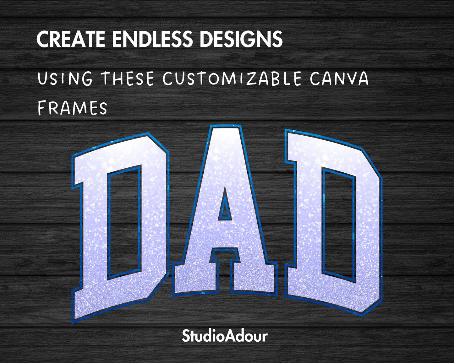 Design Your Own Dad Canva Frame, Editable Dad Canva Template, Drag and Drop, Sublimation Design, Father's Day, Dad Varsity, Sport College