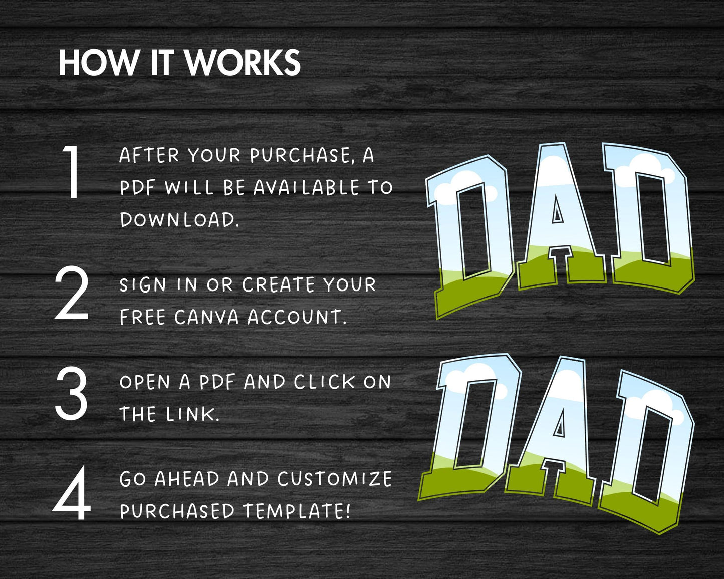 Design Your Own Dad Canva Frame, Editable Dad Canva Template, Drag and Drop, Sublimation Design, Father's Day, Dad Varsity, Sport College