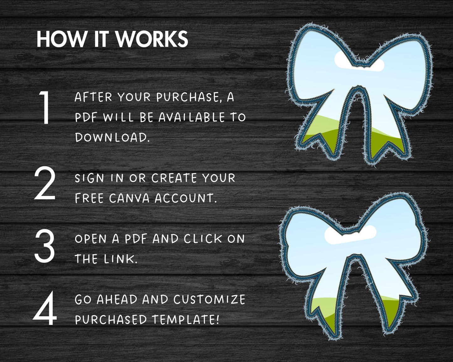 Faux Embroidery Bow Canva, Digital Stitch Ribbon Bow, Bow Applique, Canva Frames Bundle, Bow Patch Duotone, Coquette Bows PNG, Drag and Drop