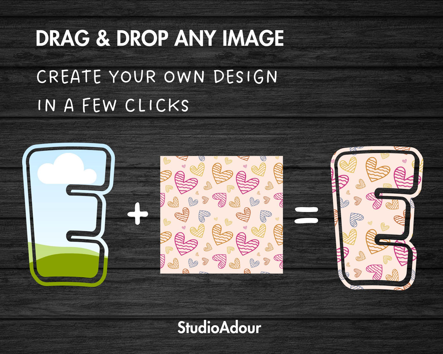 Doodle Letters Canva, Editable Alphabet Canva Template, Drag and Drop, Sublimation, Canva Frames Bundle, Canva Font, Uppercase Letters #98