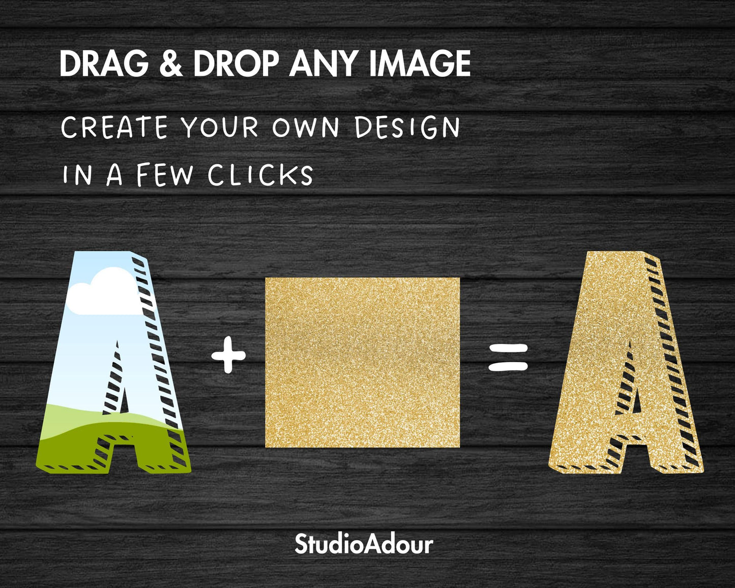 Design Your Own Doodle Letters on Canva, Cartoon Alphabet Canva Template, Drag and Drop, Editable Uppercase & Lowercase Canva Letters #95