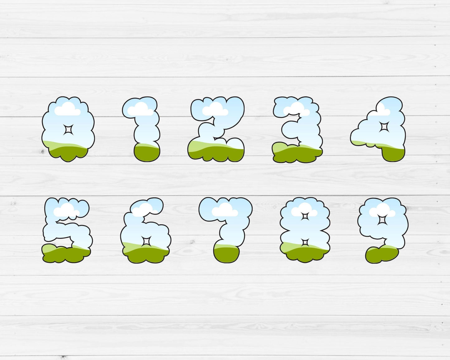 Cloud Canva Letters, Alphabet Canva Template, Drag and Drop, Editable Canva Letters & Numbers, Canva Frames Bundle, DIY Blank Letters #96
