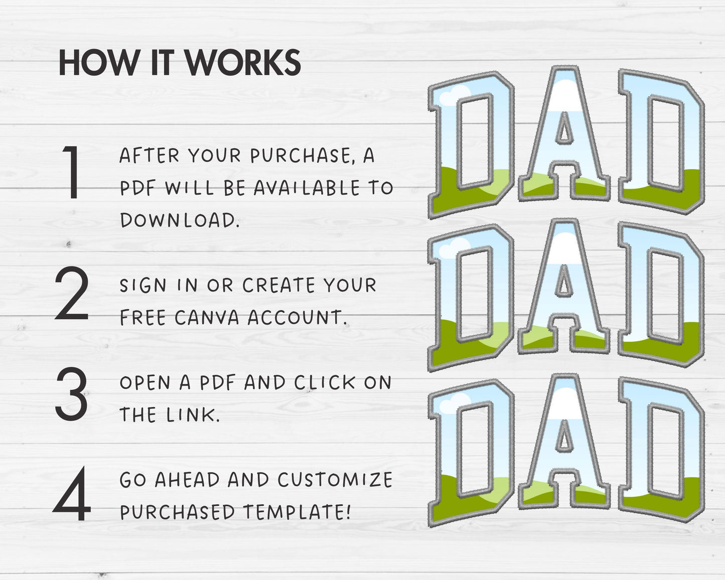 Design Your Own Stitch Dad Canva Frame, Faux Embroidery Dad Canva Template, Drag and Drop, Sublimation Design, Dad Varsity, T-shirt Design
