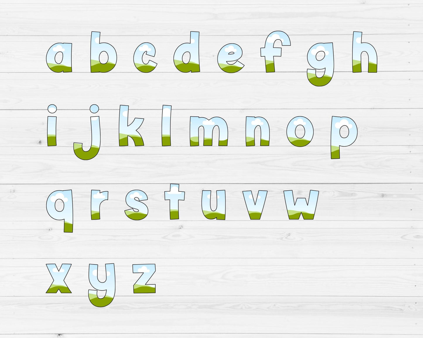 Doodle Letters Canva, Doodle Alphabet Canva Template, Drag & Drop, Editable Canva Font, Canva Frames Bundle, Letter PNG, Blank Letters #102