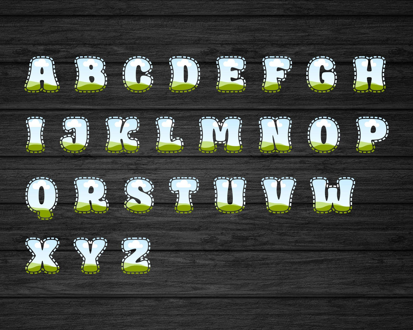 Alphabet Canva Template, Uppercase & Lowercase Letters, Canva Letter Frames, Easy Drag and Drop, Editable Alphabet PNG, Sublimation Design