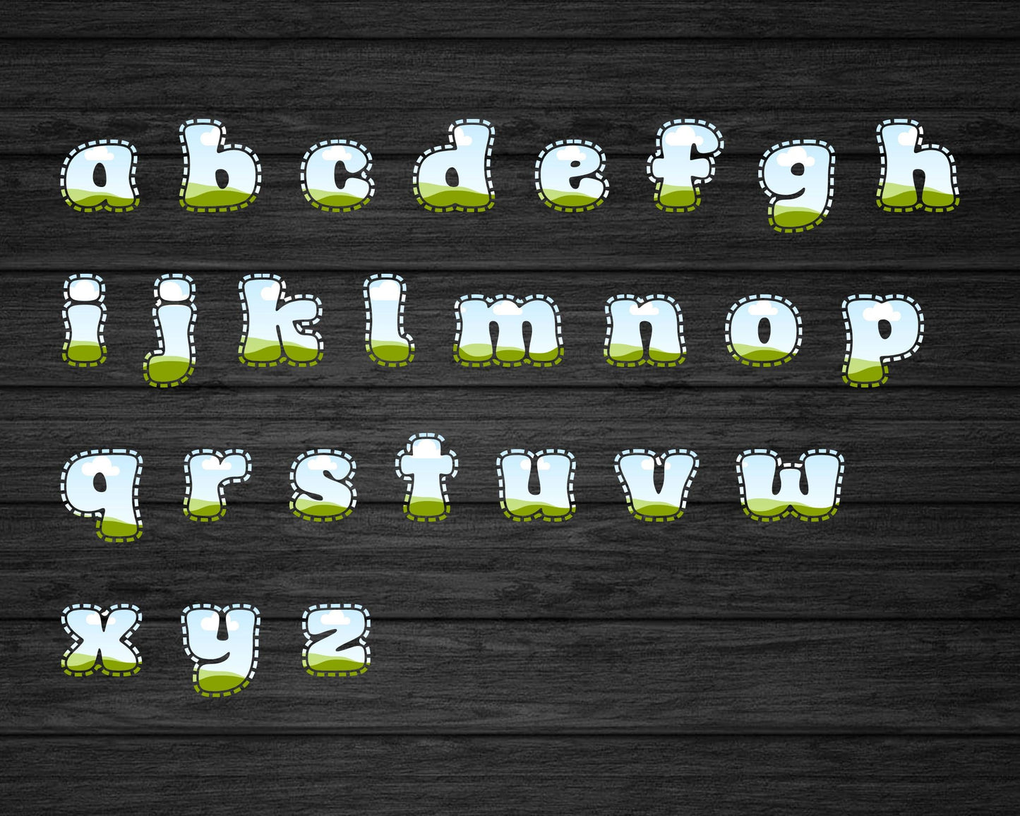 Alphabet Canva Template, Uppercase & Lowercase Letters, Canva Letter Frames, Easy Drag and Drop, Editable Alphabet PNG, Sublimation Design