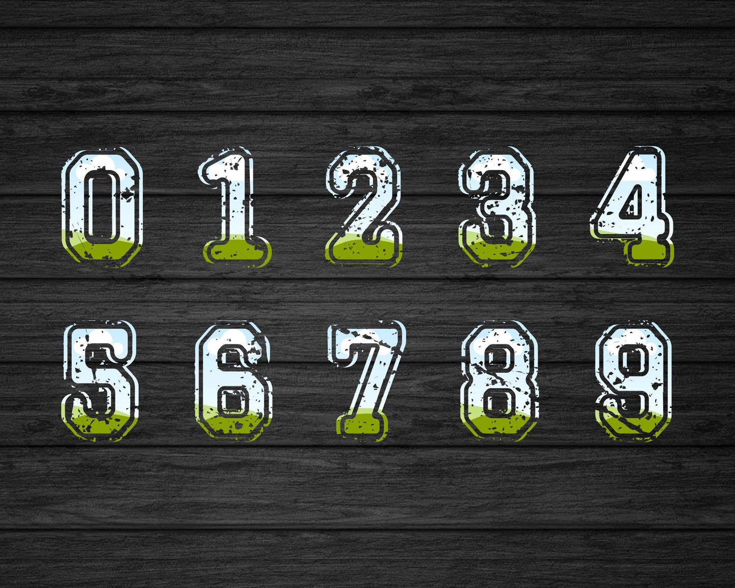 Design Your Own Varsity Distressed Alphabet on Canva, Canva Frames Bundle, Drag and Drop, Editable Sport College Letters Canva Template