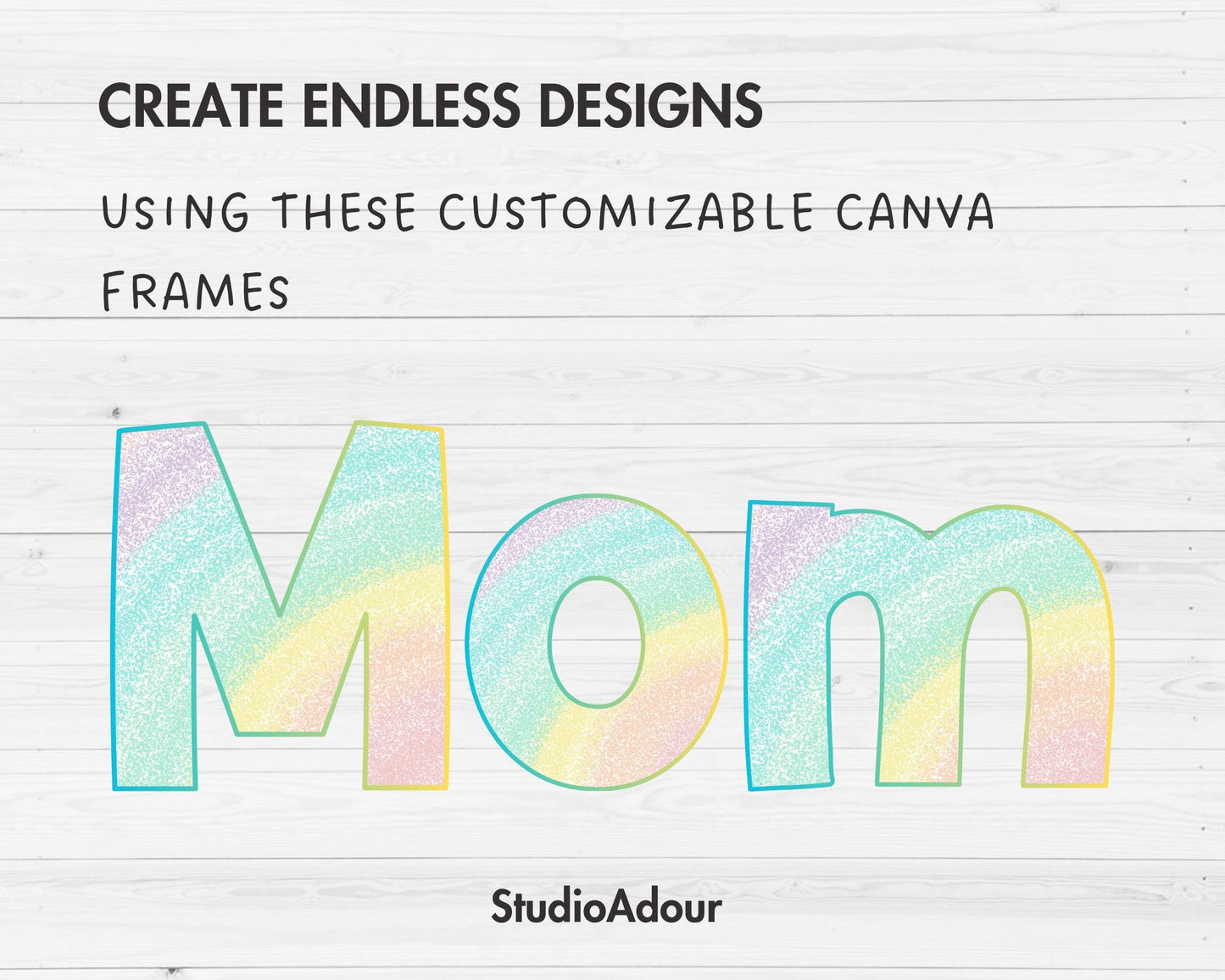 Doodle Letters Canva, Doodle Alphabet Canva Template, Drag & Drop, Editable Canva Font, Canva Frames Bundle, Letter PNG, Blank Letters #102