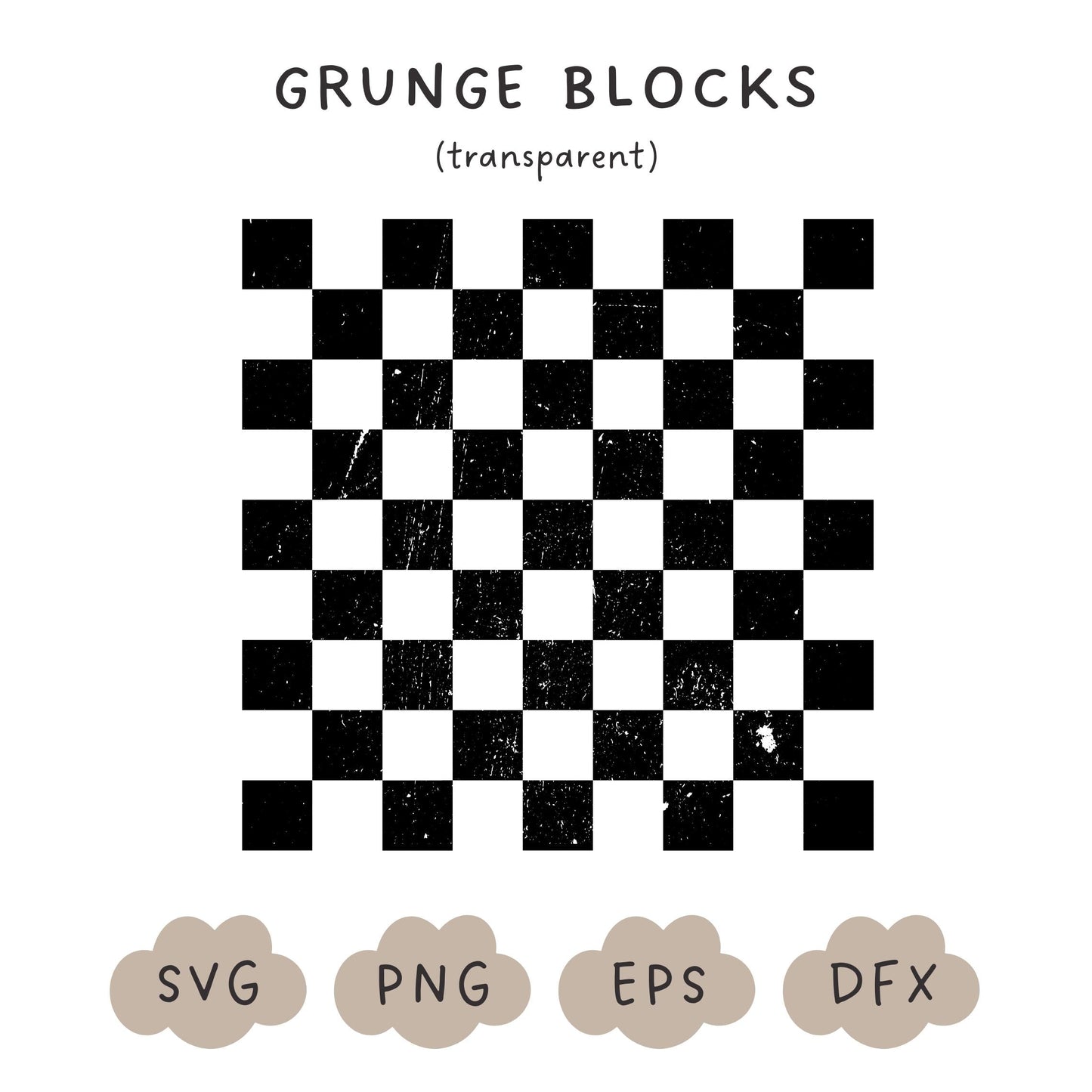 Grunge Blocks SVG, Distressed Checkboard PNG, Distressed Background, Check Pattern, Cut File, Checkered Grunge Vector, Distressed Overlay