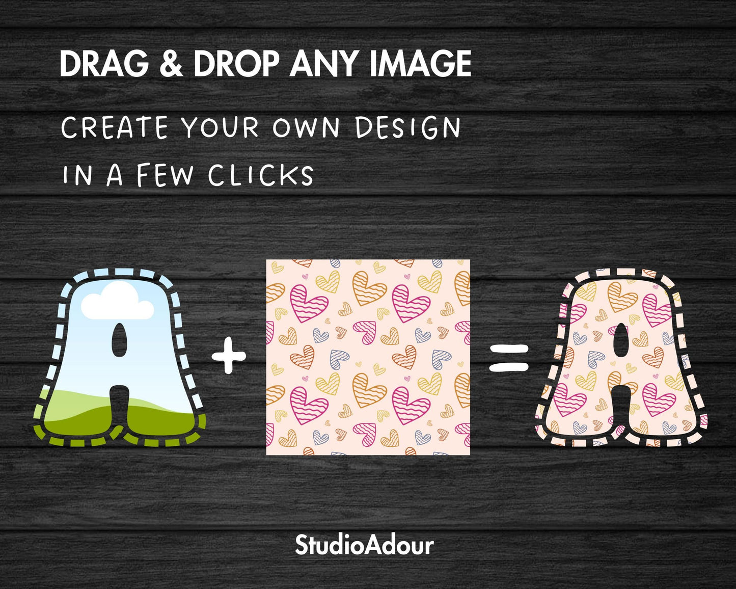 Alphabet Canva Template, Uppercase & Lowercase Letters, Canva Letter Frames, Easy Drag and Drop, Editable Alphabet PNG, Sublimation Design