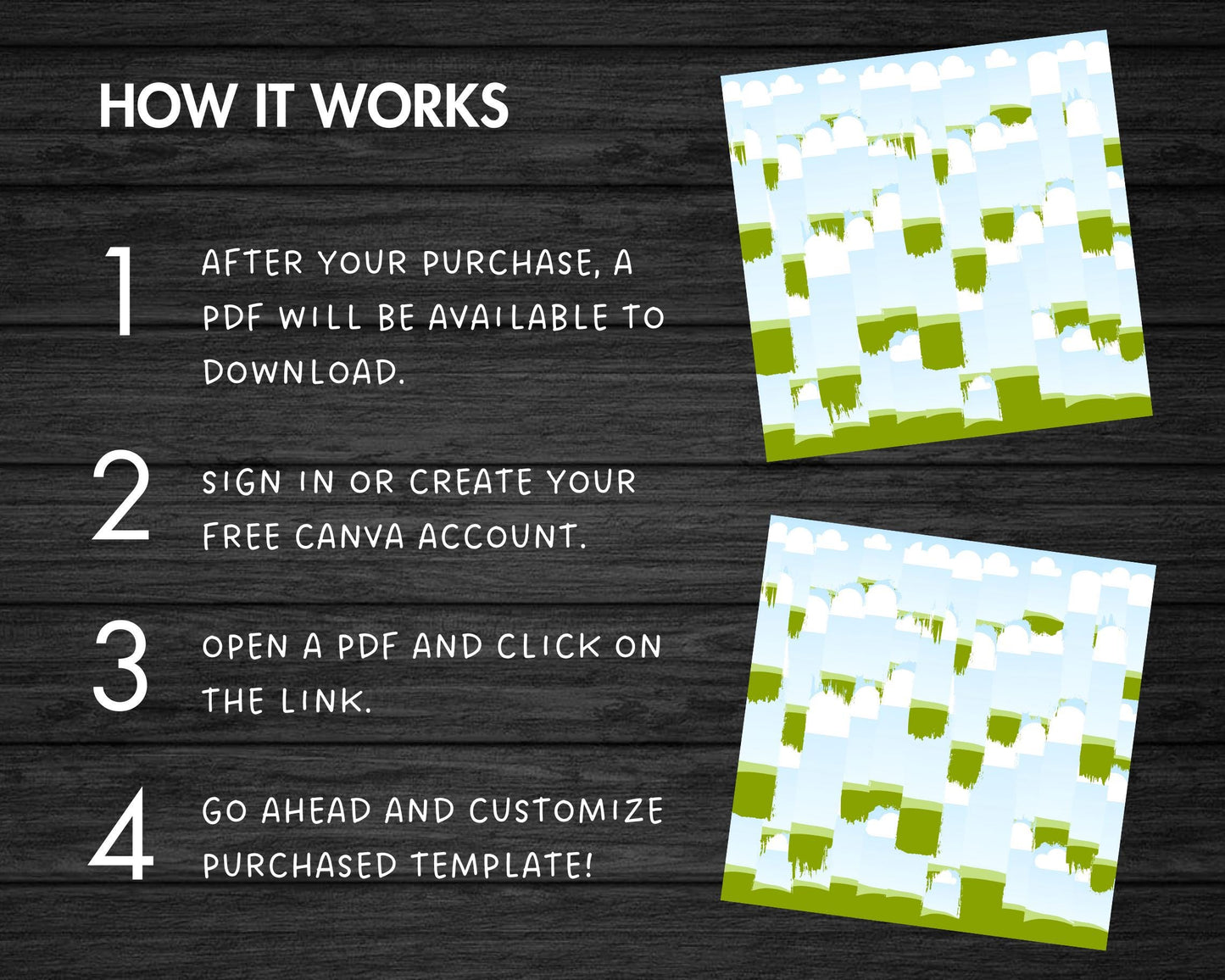 Design Your Own Brushstroke Background Canva Frame, Grunge Canva Template, Drag and Drop Canva Frames Bundle, Editable Messy Paint Canva PNG