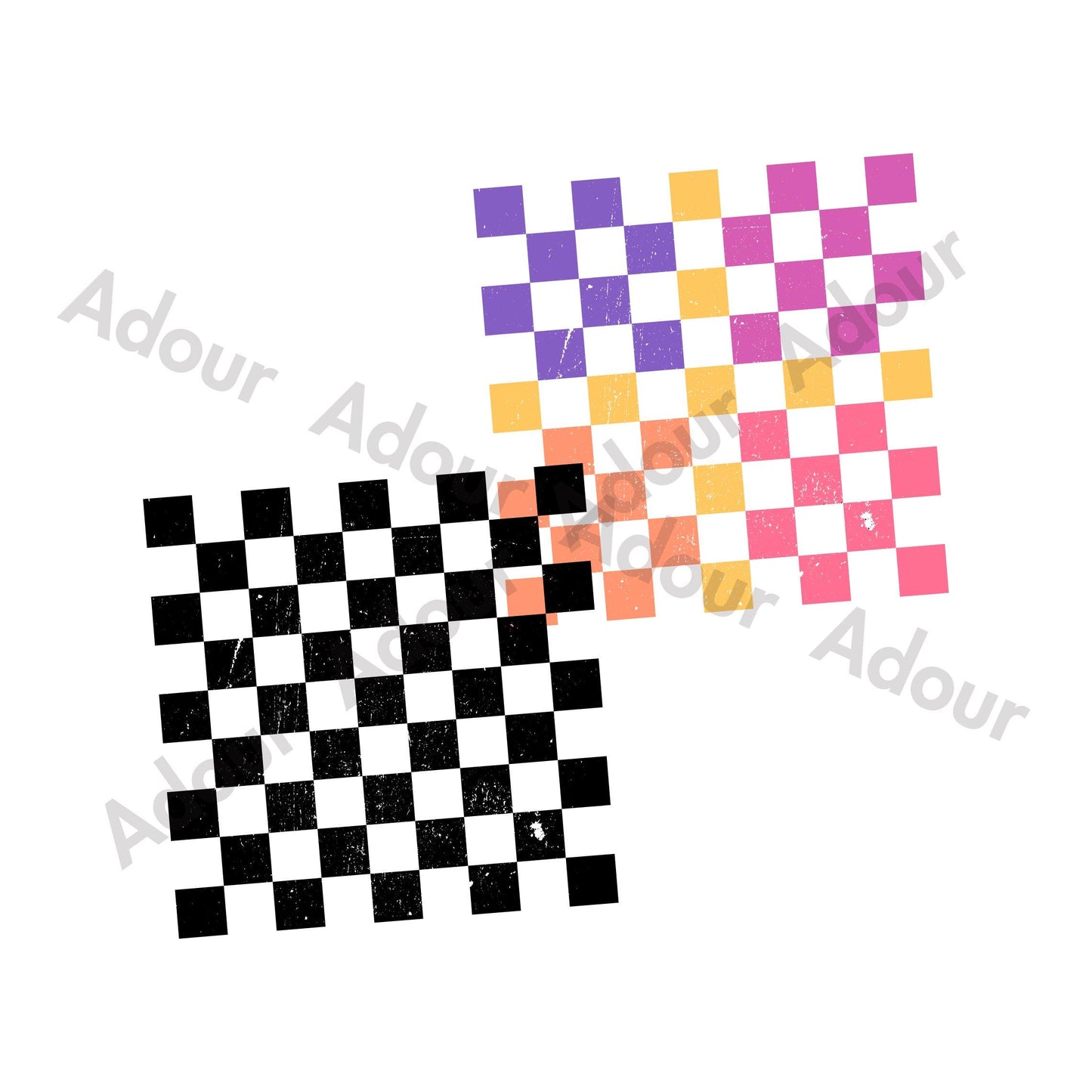 Grunge Blocks SVG, Distressed Checkboard PNG, Distressed Background, Check Pattern, Cut File, Checkered Grunge Vector, Distressed Overlay