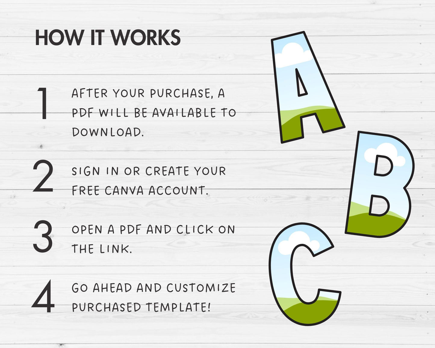 Design Your Own Doodle Letters Canva, Uppercase Alphabet Canva Template, Drag and Drop, Editable Canva Letters, Canva Frames Bundle