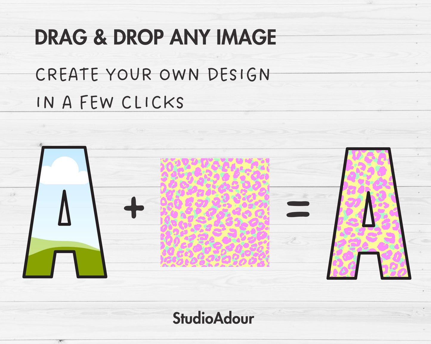 Design Your Own Doodle Letters Canva, Uppercase Alphabet Canva Template, Drag and Drop, Editable Canva Letters, Canva Frames Bundle