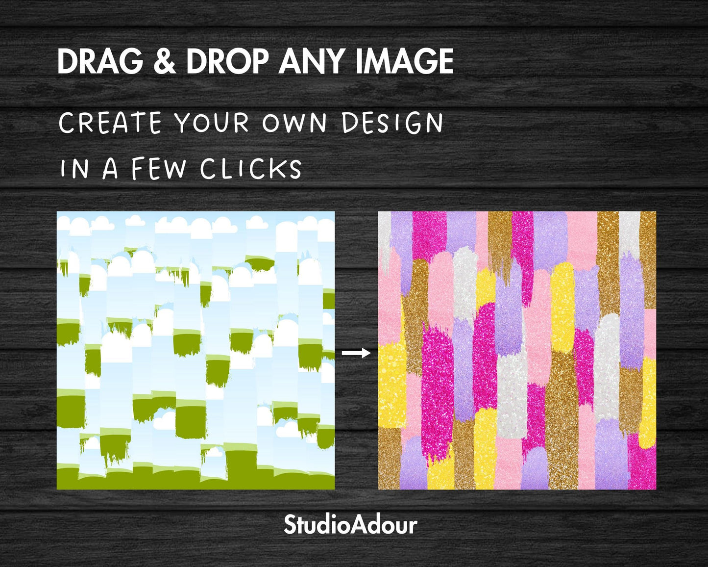 Design Your Own Brushstroke Background Canva Frame, Grunge Canva Template, Drag and Drop Canva Frames Bundle, Editable Messy Paint Canva PNG