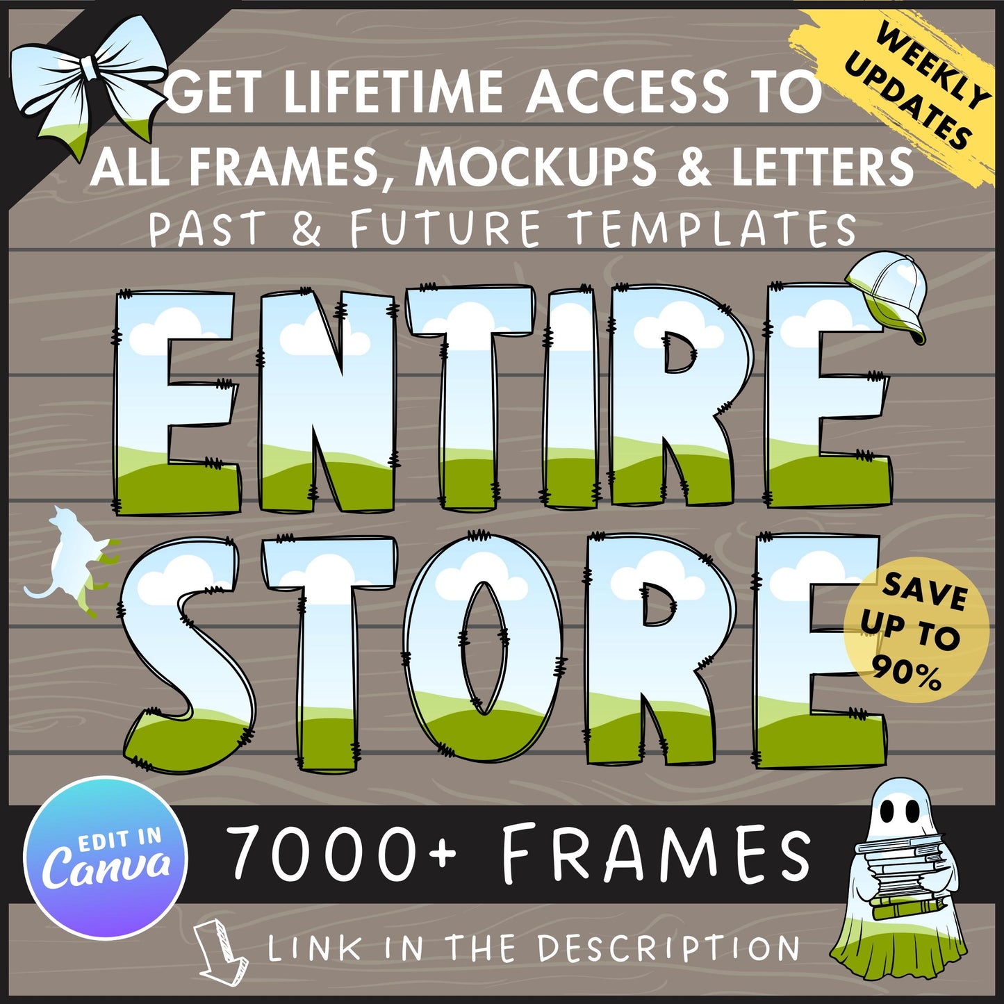 Design Your Own Stack Books on Canva, Book Stack Template, Drag and Drop Canva Frames, Reading Books Editable Books, Sublimation Design