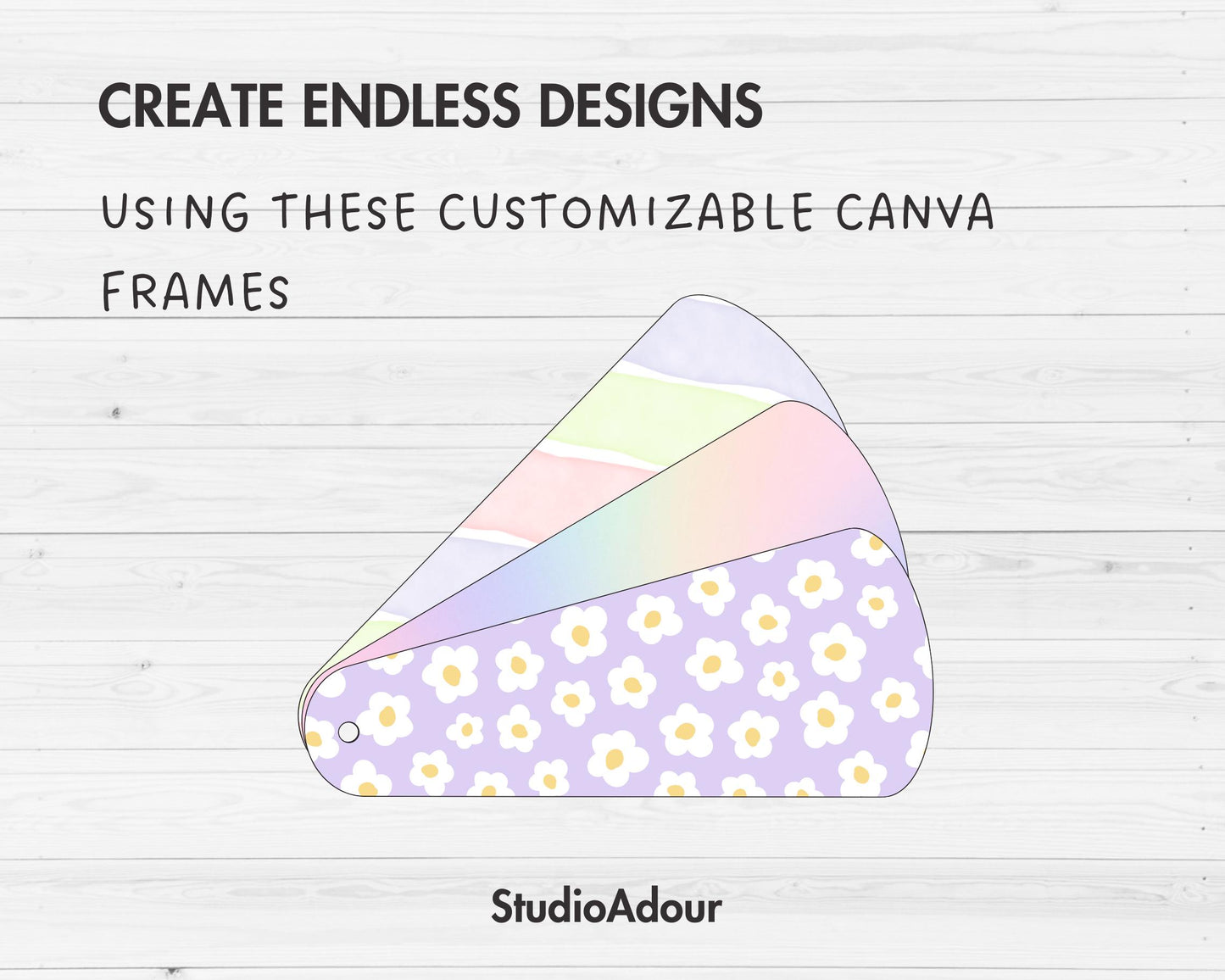Petal Fan Editable Canva Template, Easy Drag and Drop, Sublimation Hand Fan, Wedding Fan, Paddle Fan, Canva Frames Bundle, 8.5"x11" Sheet