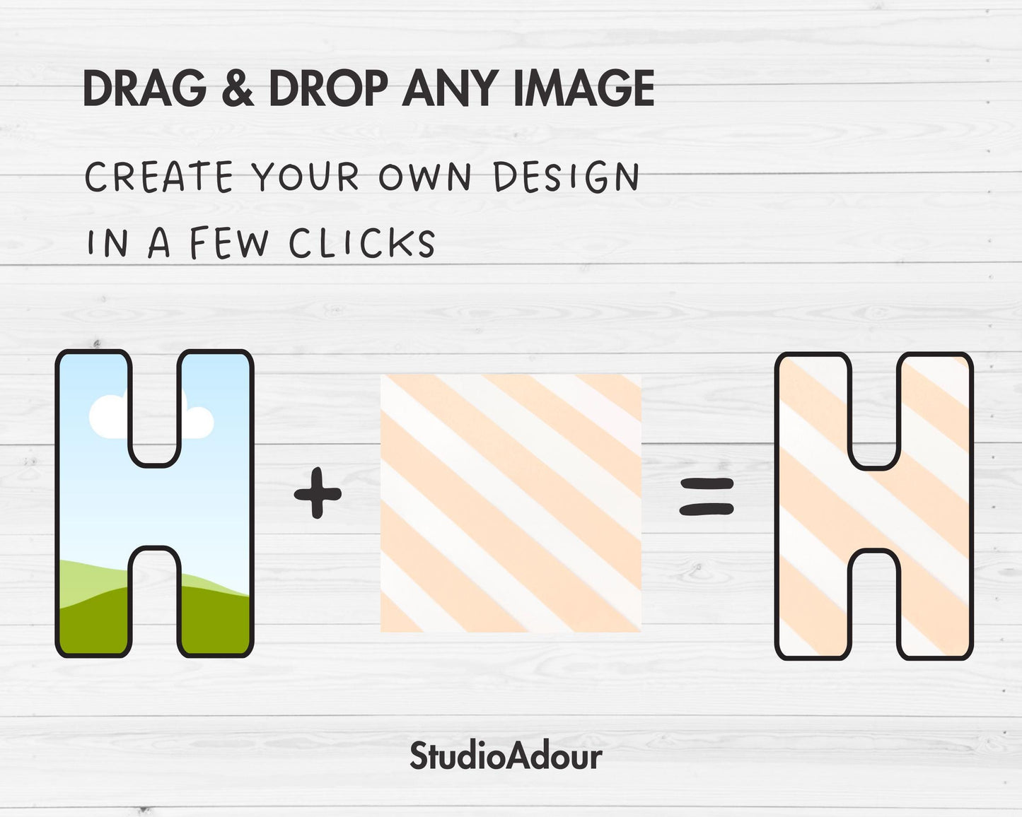 Design Your Own Doodle Letters on Canva, Doodle Alphabet Canva Template, Drag and Drop, Editable Uppercase Letters & Numbers, Letters PNG