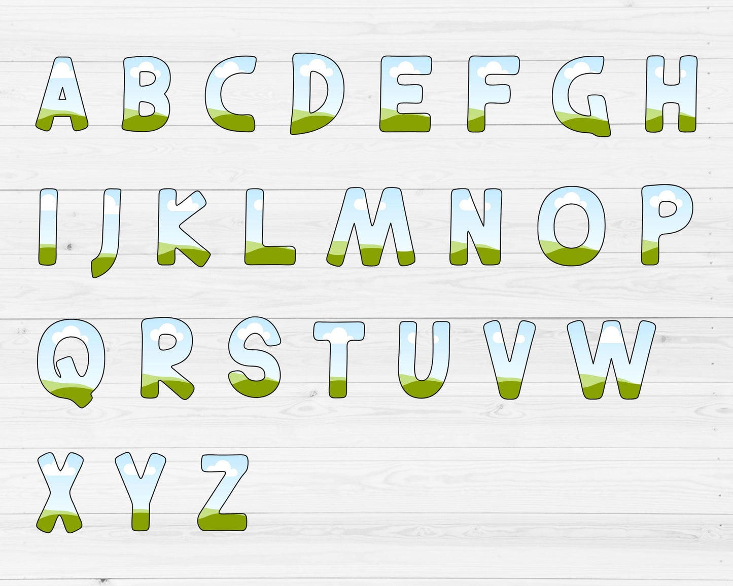 Design Your Own Doodle Letters on Canva, Doodle Alphabet Canva Template, Drag and Drop, Editable Canva Font, Canva Frames Bundle, Letter PNG