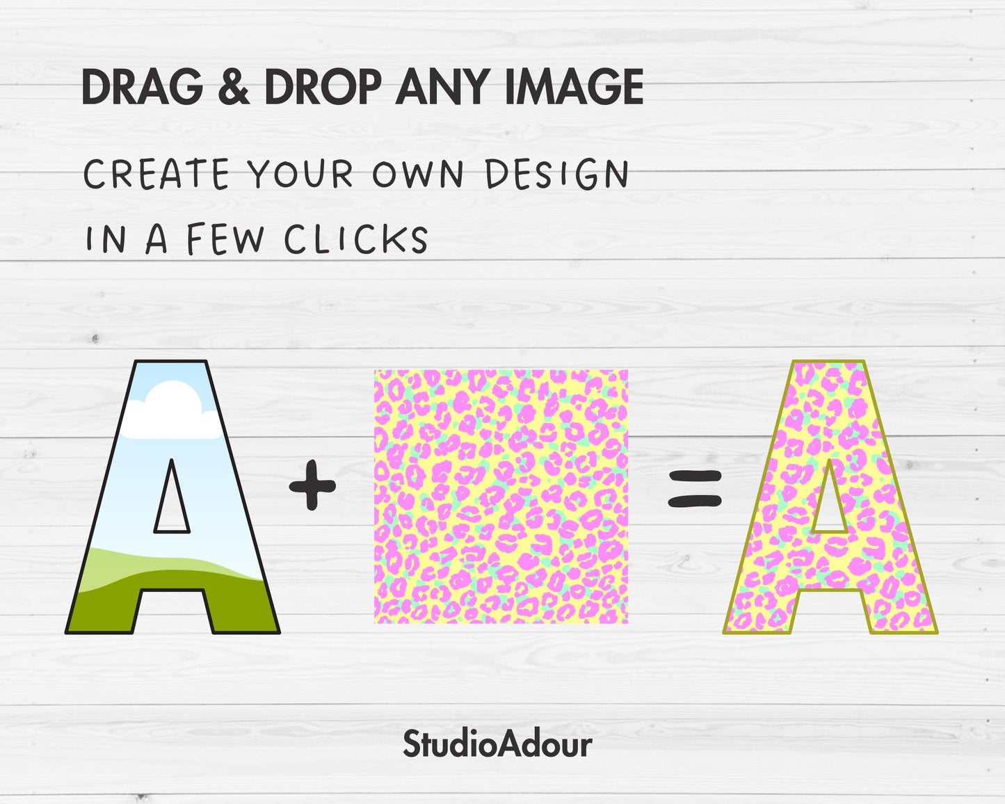Design Your Own Canva Alphabet, Canva Letters Template, Drag and Drop, Editable Canva Font, Canva Frames Bundle, Letters PNG, Sublimation