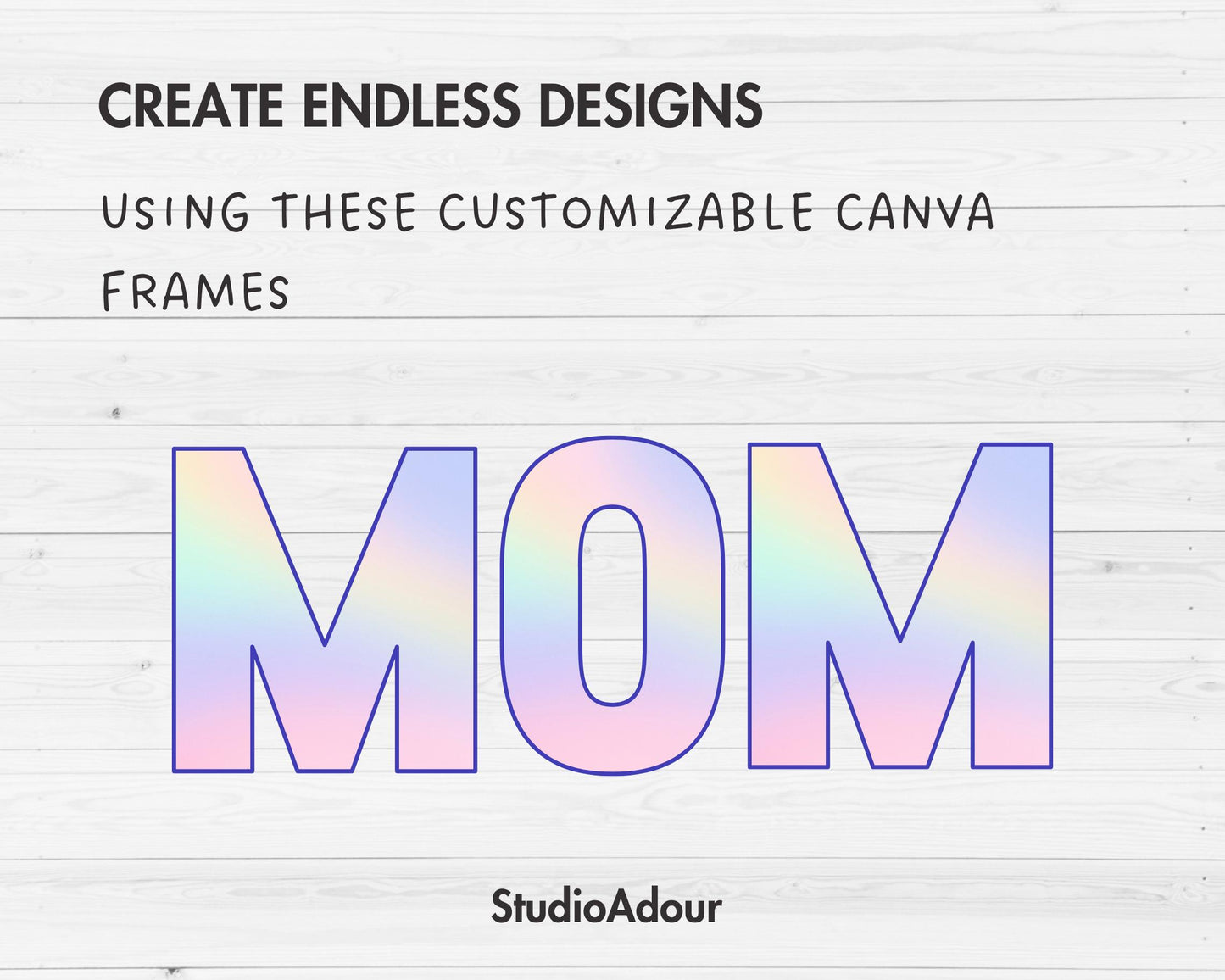 Design Your Own Canva Alphabet, Canva Letters Template, Drag and Drop, Editable Canva Font, Canva Frames Bundle, Letters PNG, Sublimation