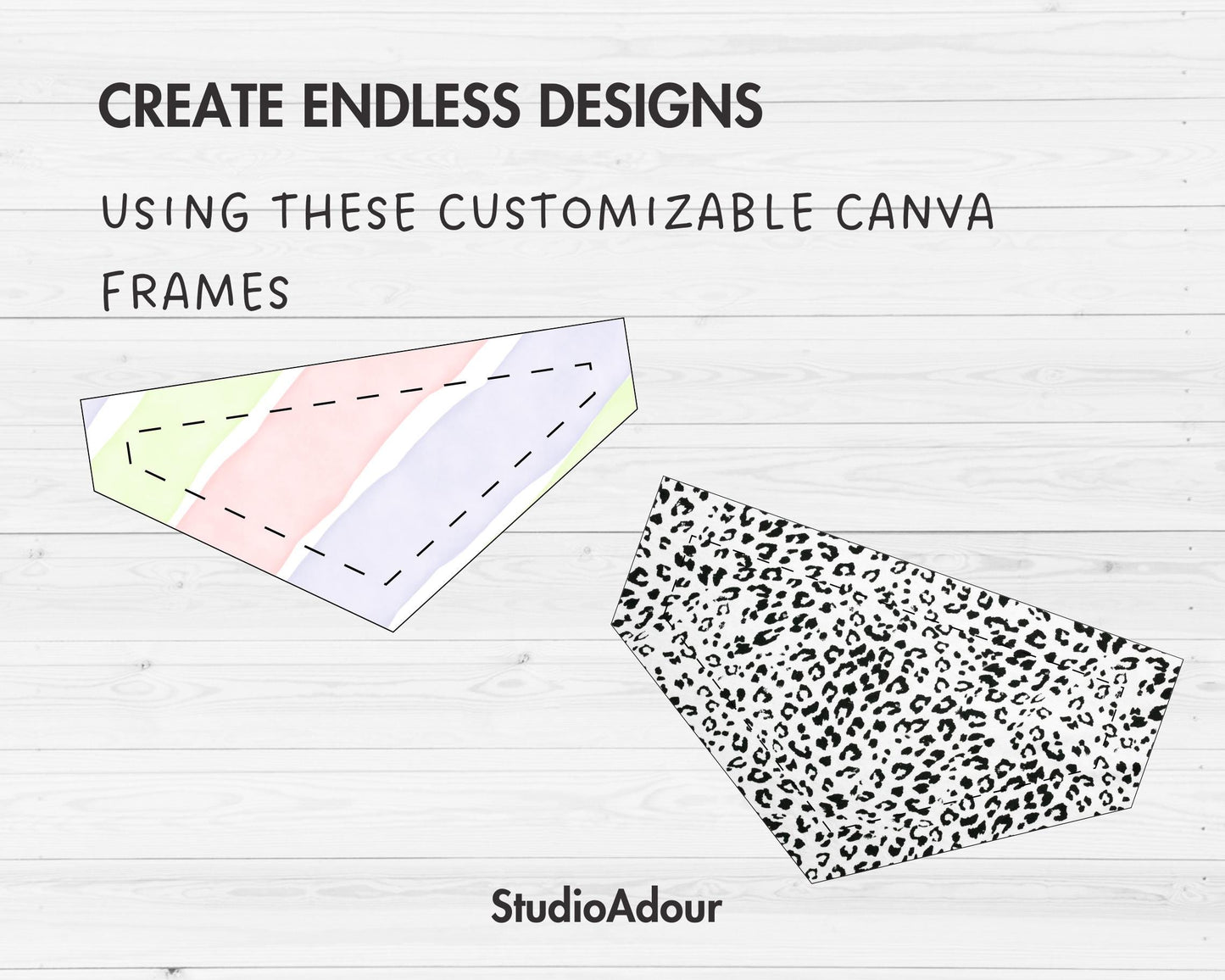 Pet Bandana Collar Editable Canva Template, Drag and Drop, Cat & Dog Bandana Sublimation Template, Print on Demand, DIY Pet Collar 4 Sizes