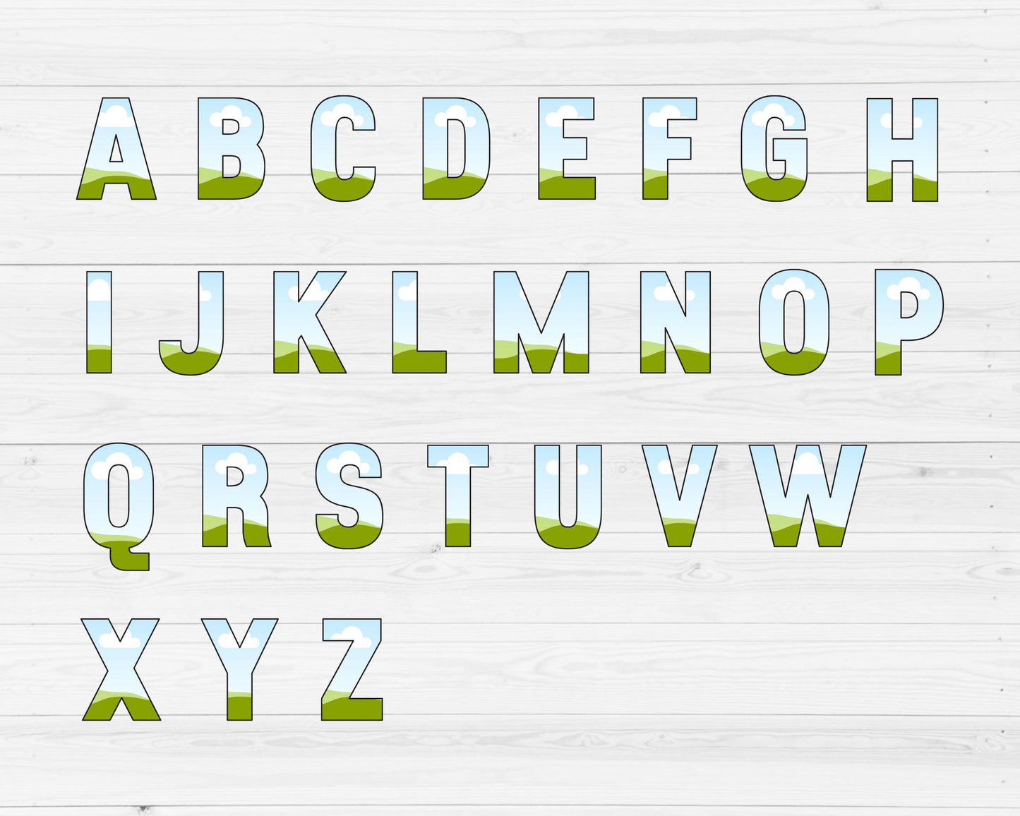 Design Your Own Canva Alphabet, Canva Letters Template, Drag and Drop, Editable Canva Font, Canva Frames Bundle, Letters PNG, Sublimation