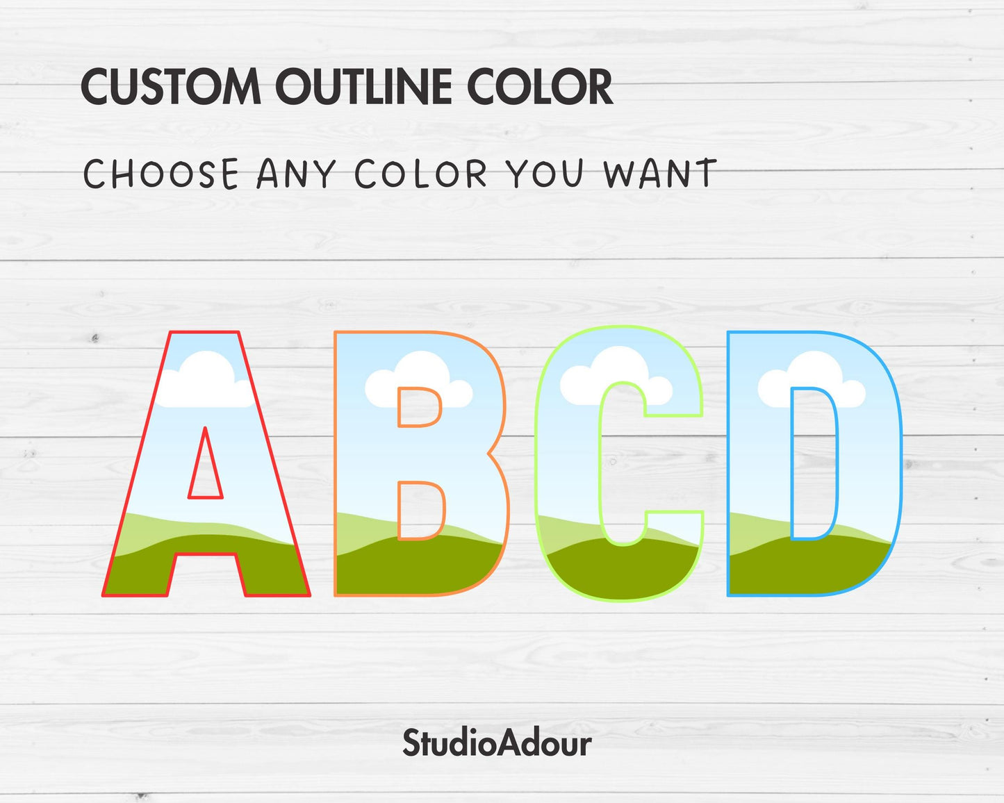 Design Your Own Canva Alphabet, Canva Letters Template, Drag and Drop, Editable Canva Font, Canva Frames Bundle, Letters PNG, Sublimation