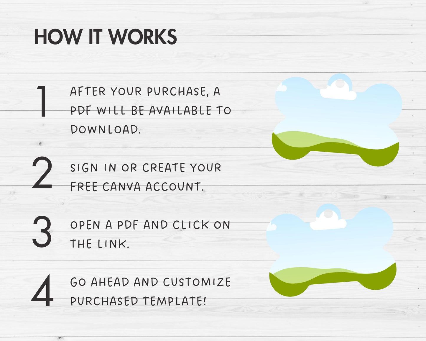 Dog Tab Editable Canva Template, Easy Drag and Drop, Dog Tag Sublimation Template, Bone Tag Template, Dog Tag Label, Canva Frames Bundle