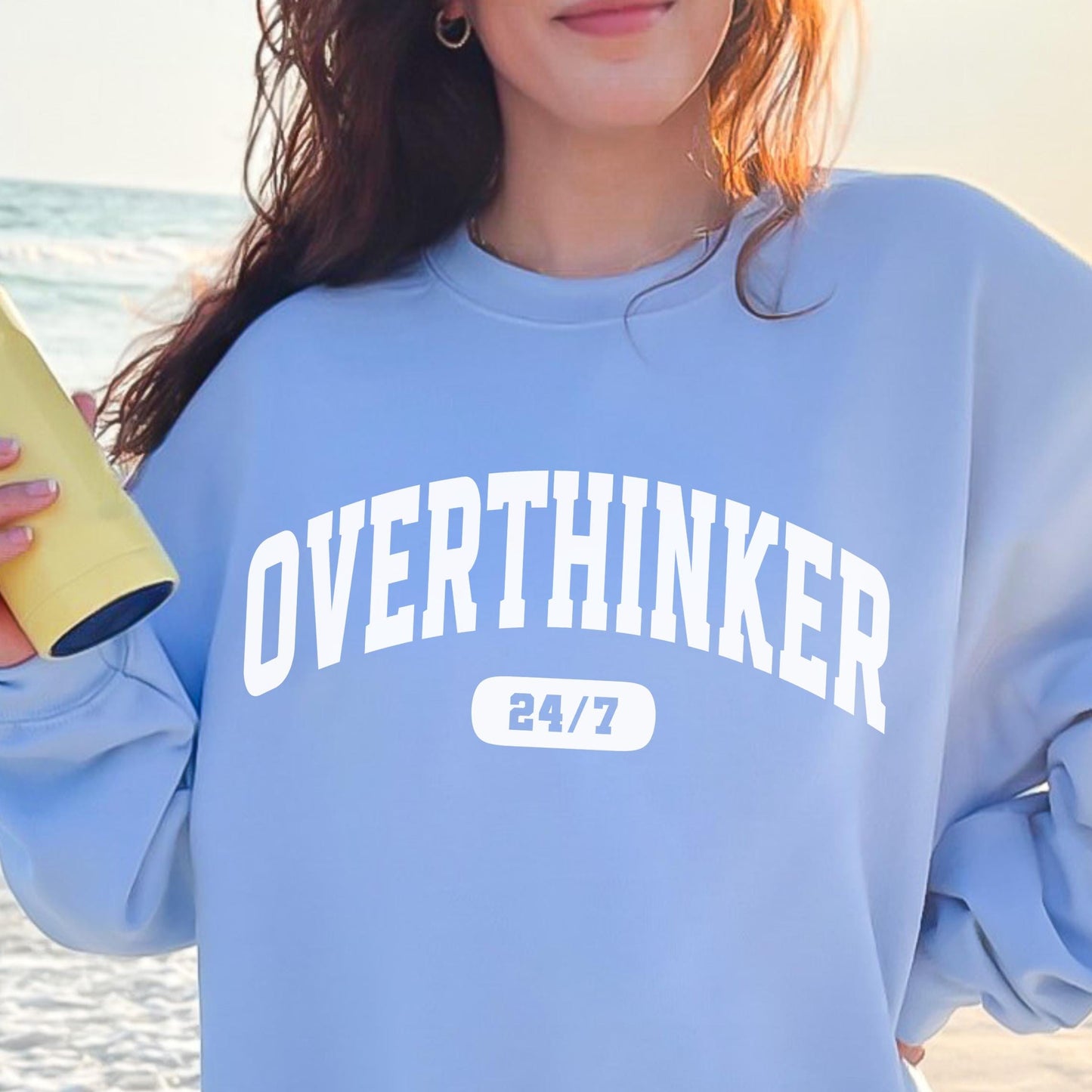 Overthinker Svg, Varsity Overthinker PNG, Funny T-Shirt, Motivational Svg, Mental Health, Cricut Svg, Sublimation Design, Commercial Use