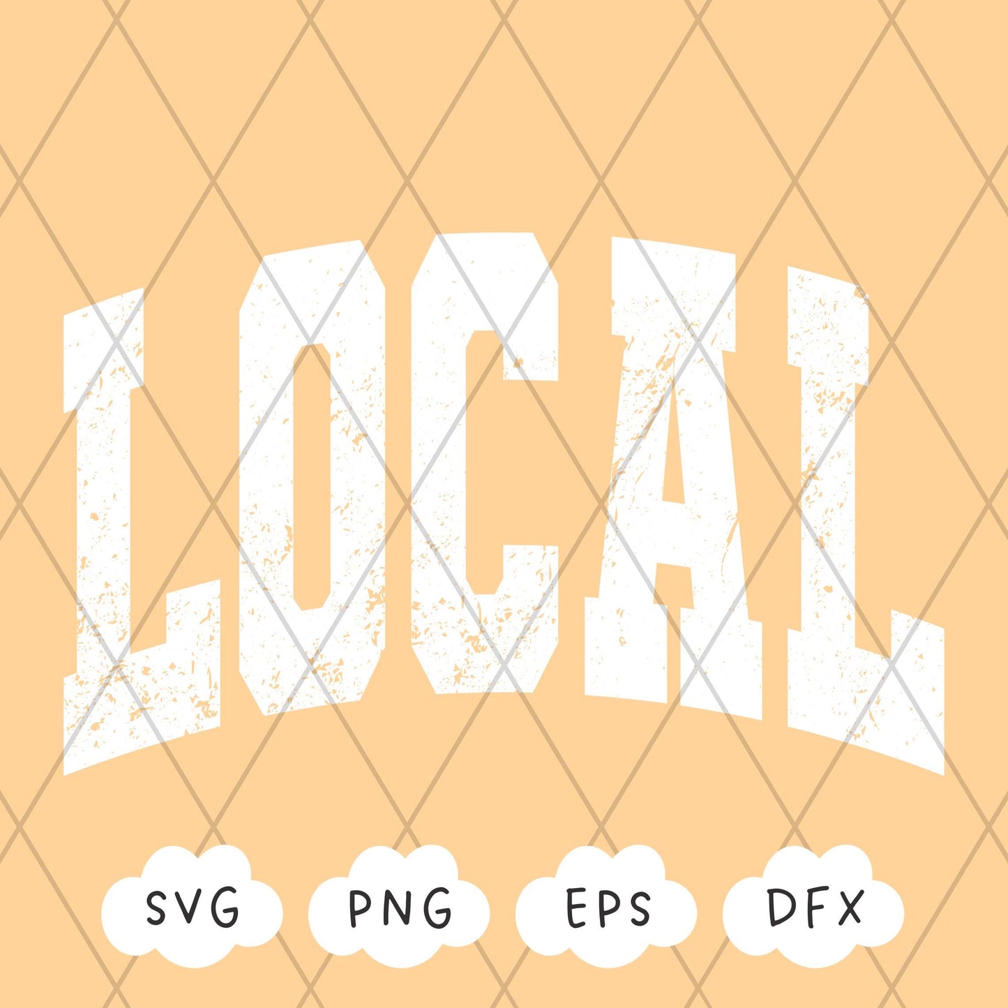 Local Svg, Distressed Local PNG, Grunge Texture Local Svg, Retro Varsity Svg, Summer Vibes Shirt, Sublimation Design, VSCO Y2K Aesthetic,