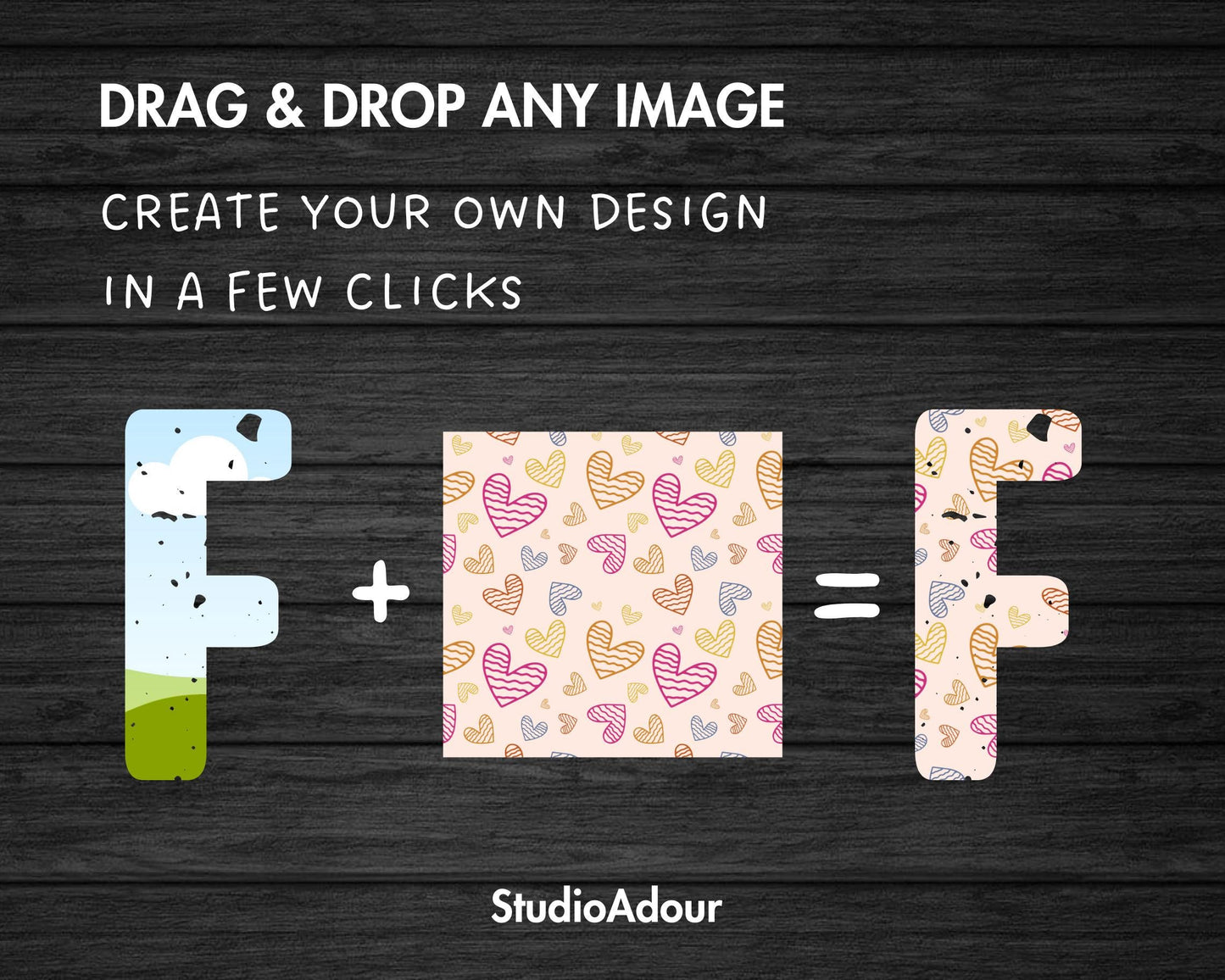 Design Your Own Doodle Distressed Alphabet on Canva, Canva Frames Bundle, Drag and Drop, Editable Grunge Uppercase & Lowercase Canva Letters