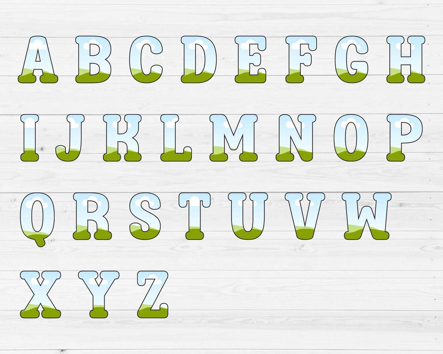 Design Your Own Sport Alphabet on Canva, Doodle Letters & Numbers Canva Template, Drag and Drop, Editable Canva Letters, Canva Frames Bundle