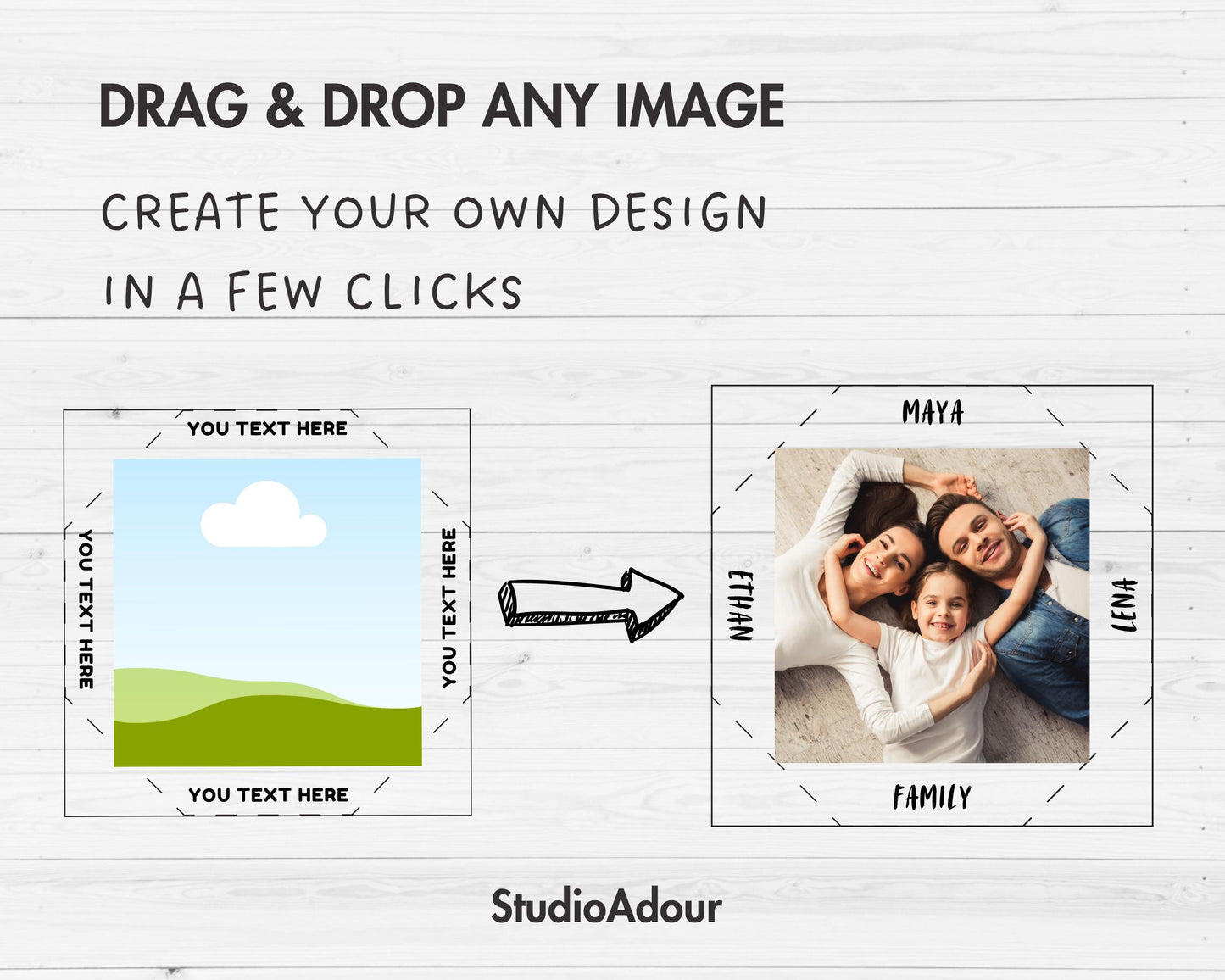 Square Fridge Magnet Editable Canva Template, Easy Drag and Drop, 2x2 Magnet Sublimation Template, Magnet Machine Template, DIY Magnet Maker