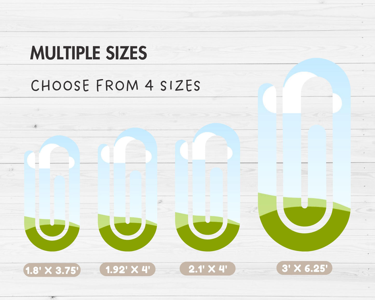 Jumbo Paperclip Editable Canva Template, Easy Drag and Drop, Jumbo Paperclip Sublimation, Paperclip Bookmark Template, Canva Frames Bundle