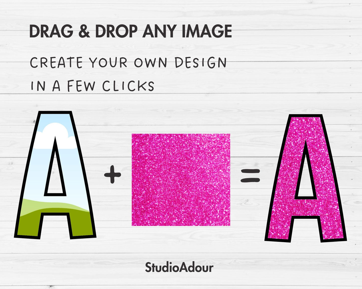 Design Your Own Doodle Letters on Canva, Doodle Alphabet Canva Template, Drag and Drop, Editable Canva Font, Canva Frames Bundle, Letter PNG
