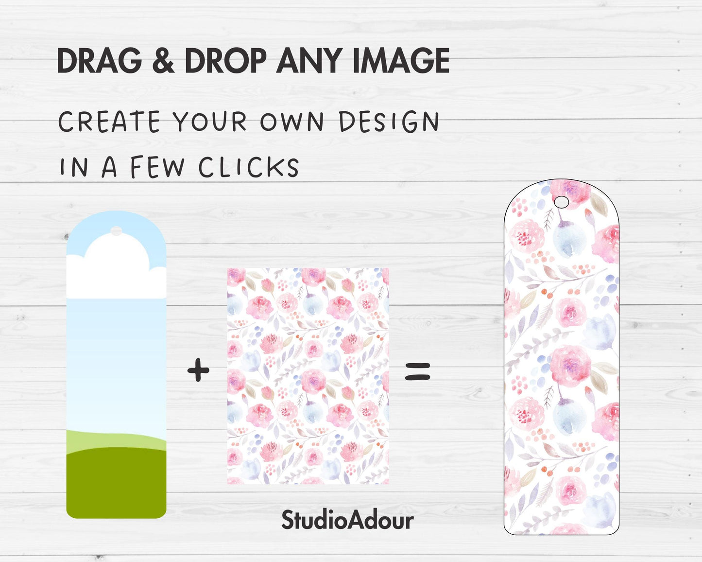 Bookmark Editable Canva Template, Easy Drag & Drop, Bookmark Sublimation Template, DIY Bookmark Template, Printable Bookmarks Canva Frames