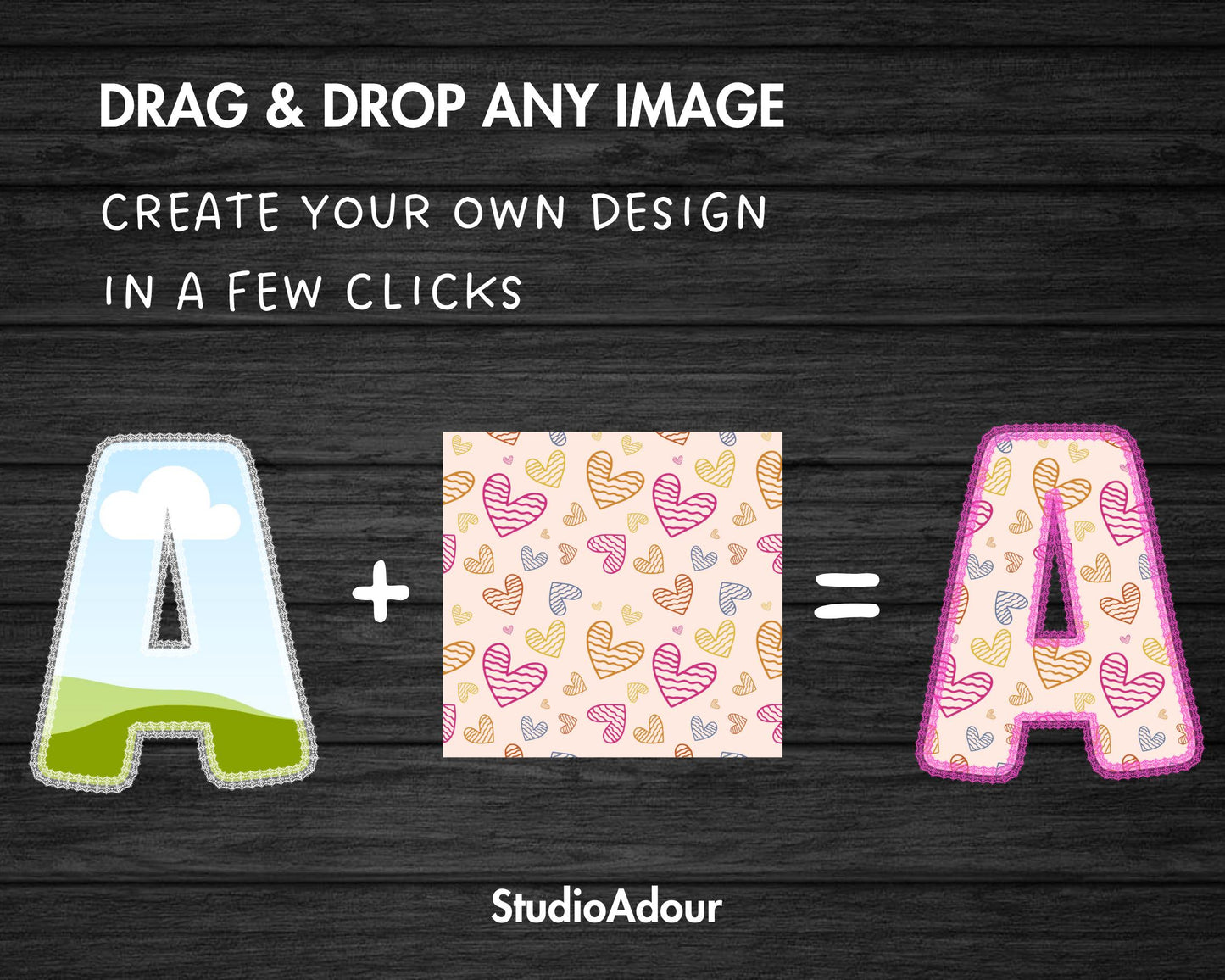 Editable Lace Canva Letters, Lace Embroidery Alphabet, Canva Frames Bundle, Drag and Drop, Lace Border Letters & Numbers PNG, Duotone Color