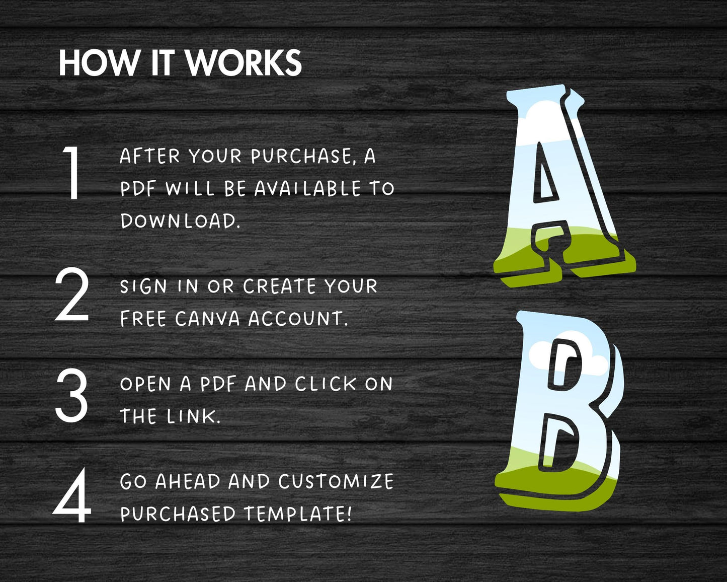 Design Your Own Western Alphabet on Canva, Editable Canva Letters & Numbers, Easy Drag and Drop, Retro Letters, Vintage Canva Font Template