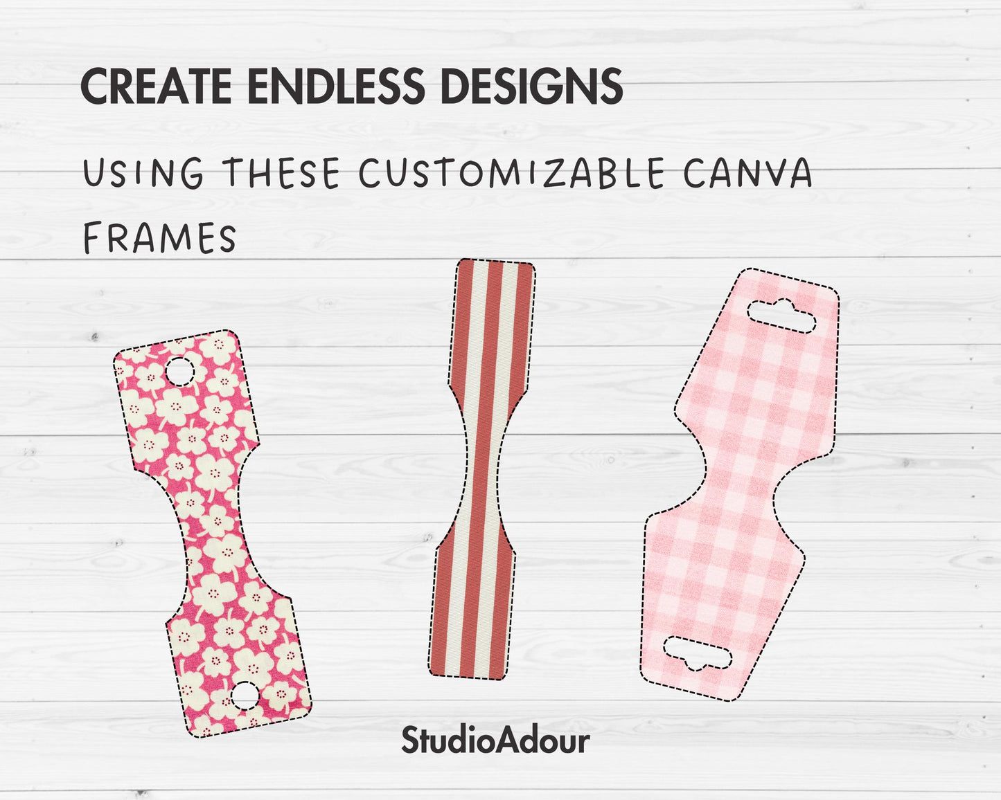 Scrunchie Tag Canva Template, Editable Scrunchie Label, Drag and Drop, Printable Scrunchie Holder, Display Tag, Headband Label