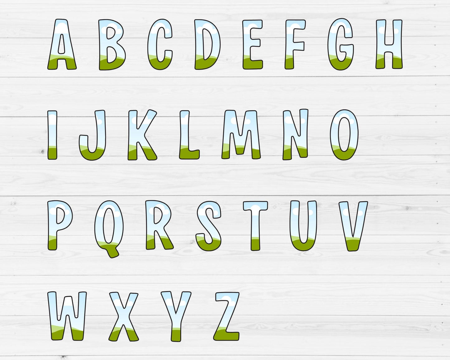 Design Your Own Canva Letters, Doodle Alphabet Canva Template, Drag & Drop, Editable Canva Font, Canva Frames Bundle, Letters and Numbers